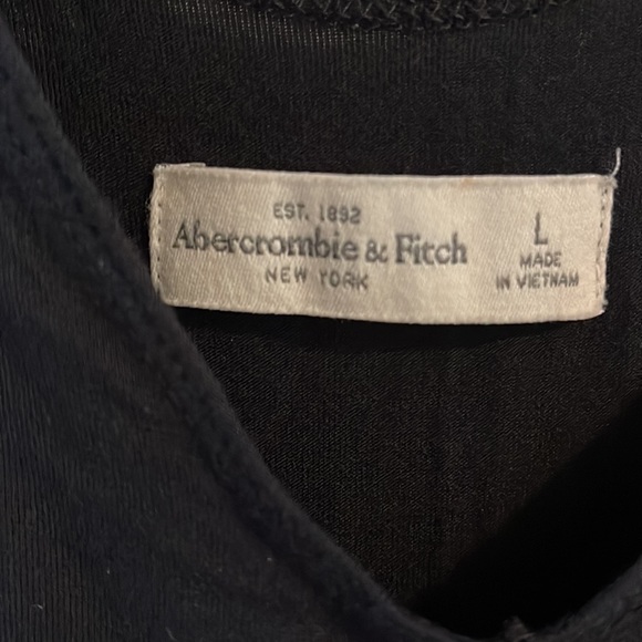 Black Abercrombie Super Soft cami open shoulder dress - Picture 2 of 3